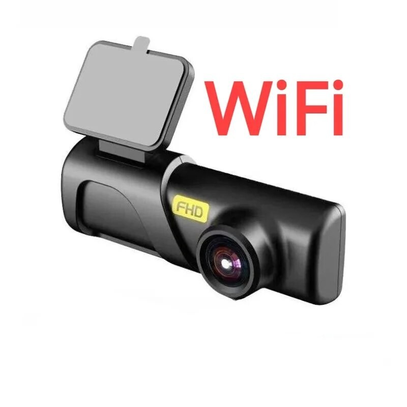 واي فاي HD داشكام 1080P HD كاميرا DVR نسخة ليلية لاسلكية قيادة السيارة تسجيل حلقة تسجيل 24H شاشة للمساعدة في ركن السيارة بسهولة