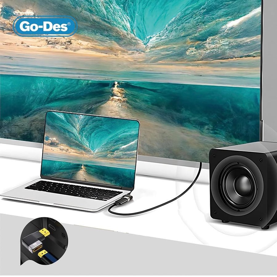 محول HDTV (GD-CT081) للتلفزيونات-  يدعم HDMI - من  Go-Des