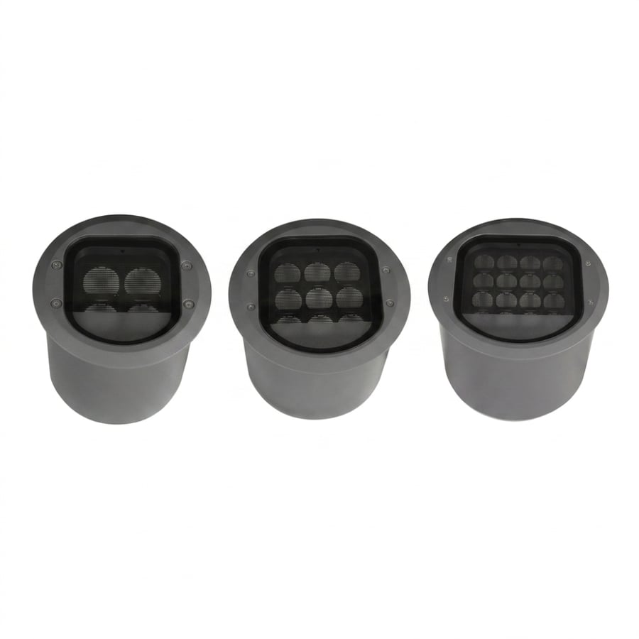 وحدة إضاءة أرضية LED خارجية – IP67 – زاوية 15° – إنارة حدائق وممرات