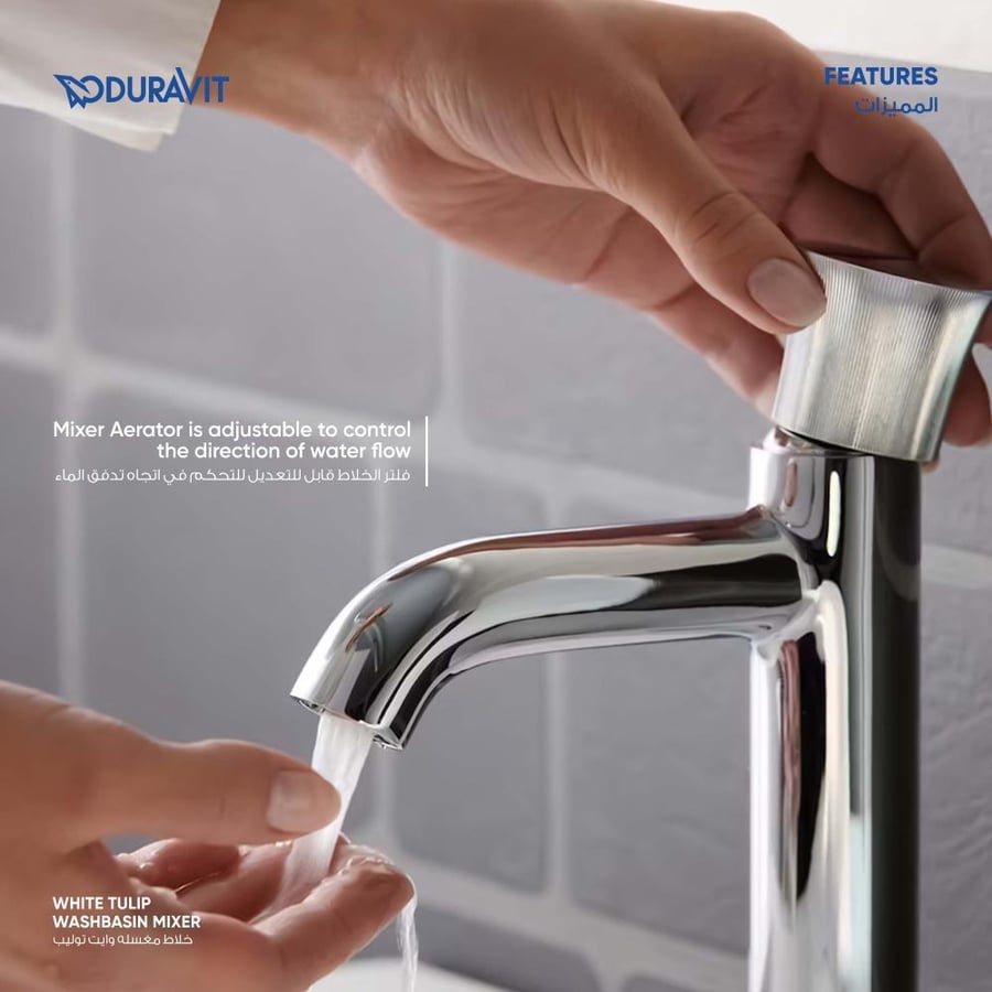 White Tulip washbasin mixer