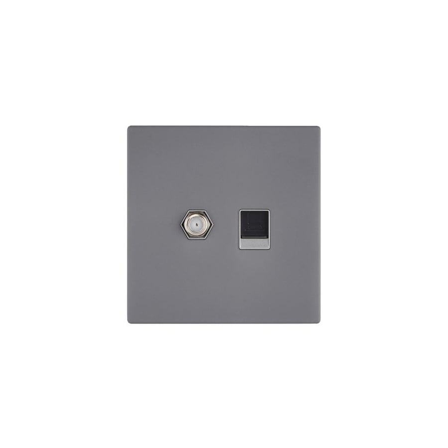 Antenna Receiver Socket Cover + Data Socket (White)