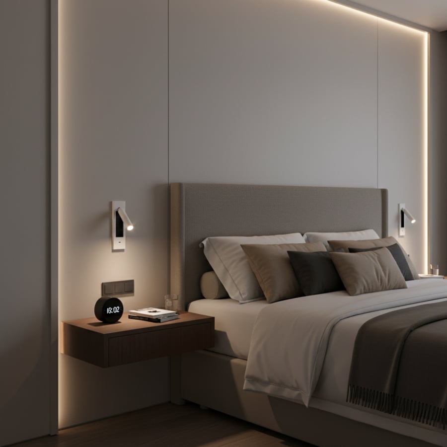 وحدة إضاءة جدارية ريدون LED 3.5 واط ذهبي ابيض