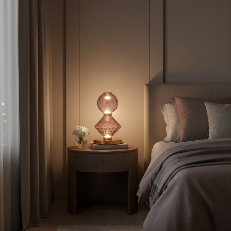 مصباح طاولة بريزم بتصميم هندسي - LED 8 واط