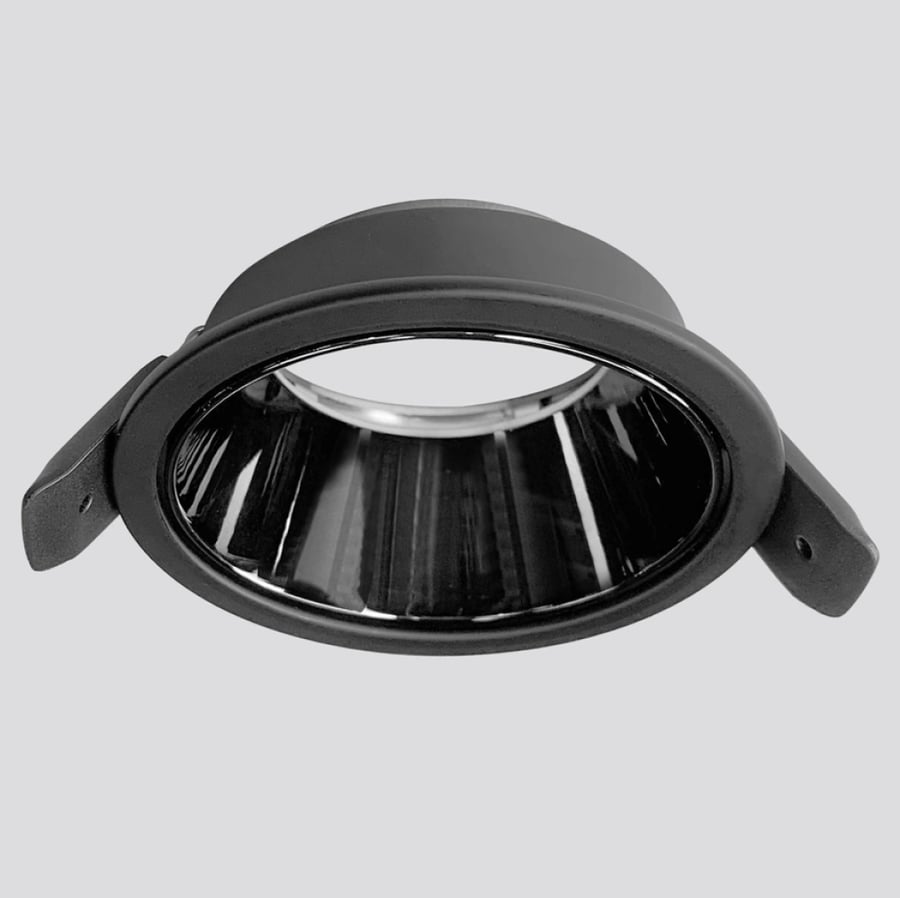 Non-movable anti-glare recessed circular ceiling frame with cut size 80mm