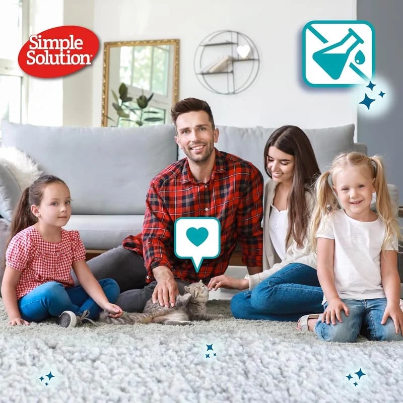 سيمبل سوليوشن بخاخ مزيل البقع والروائح للقطط 750 مل