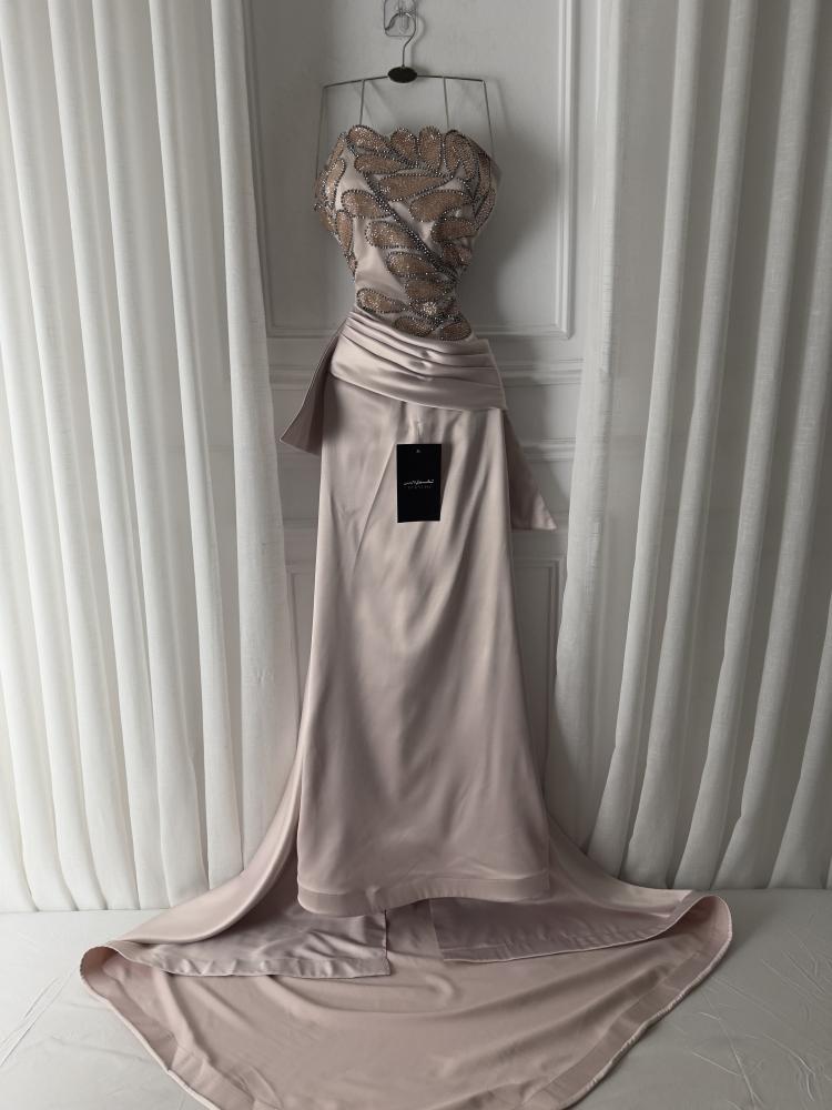 فستان سهره تفته وتطريز يدوي