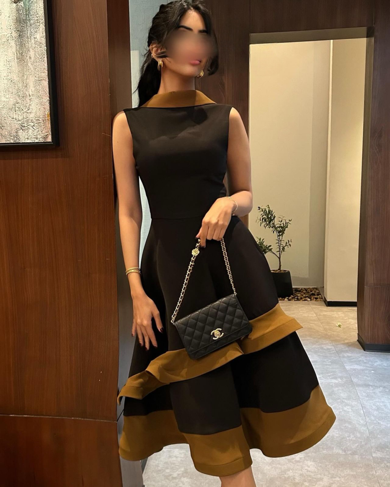 فستان اريانا أسود