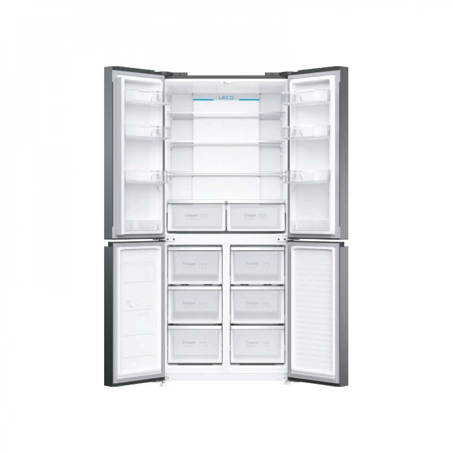 General Supreme refrigerator, 4-door, wardrobe type, 15.3 feet, stainless steel