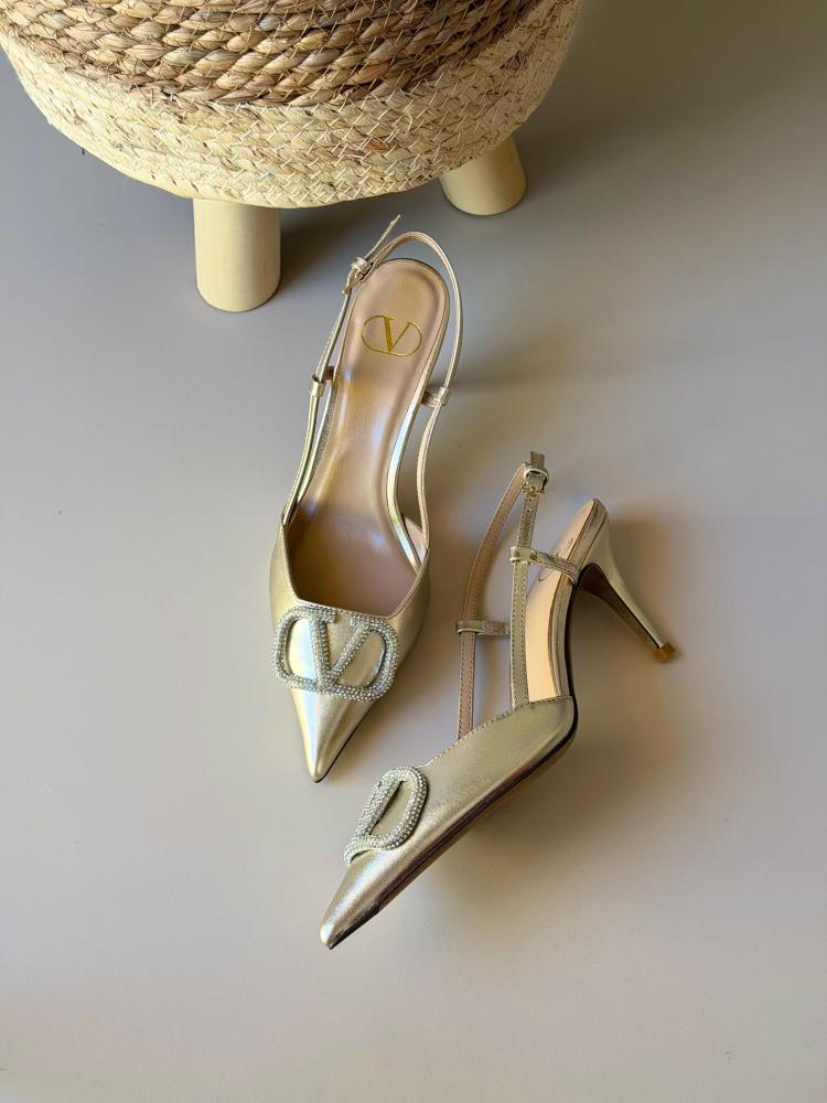 Crystal heel from Valentino, master quality