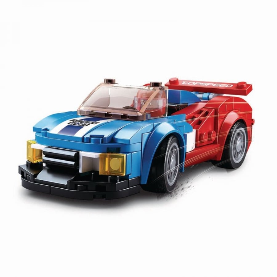 سلوبان, قطع تركيب بلاستيك, سيارة سباق, ألعاب, Sluban, Race Car