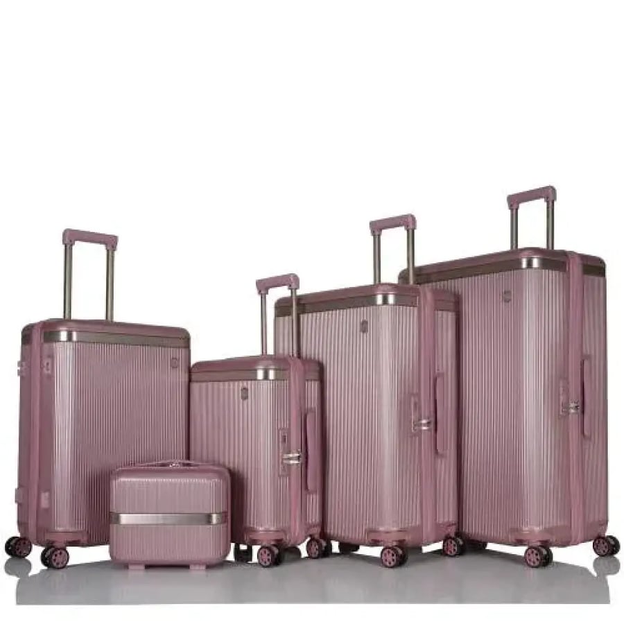 5-Piece Travel Suitcase Set – Made from High-Quality PC Material – Break-Resistant – Universal Combination Lock