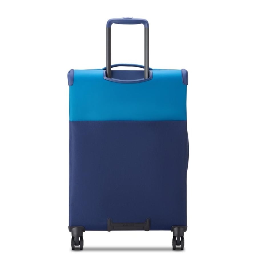 Delsey Brochant Soft Luggage Set – 3 Pieces (S/M/L) – Blue Hyper