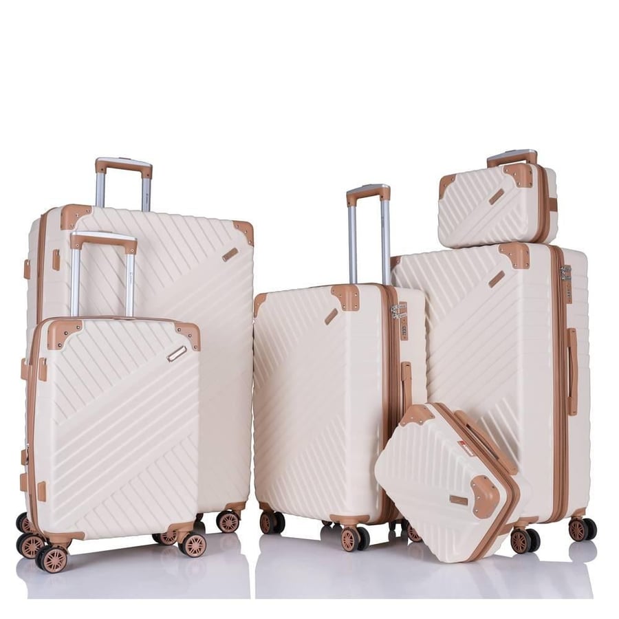 6-Piece Bridal Travel Suitcase Set – Made of ABS Material