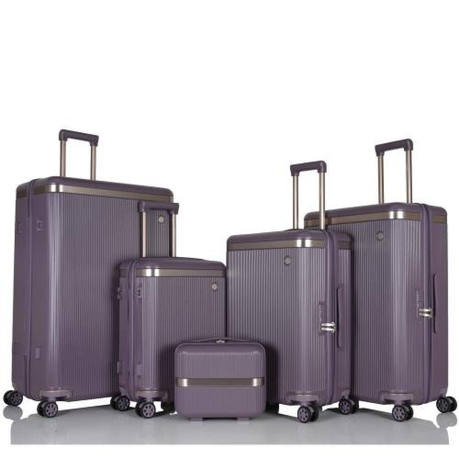 5-Piece Travel Suitcase Set – Made from High-Quality PC Material – Break-Resistant – Universal Combination Lock