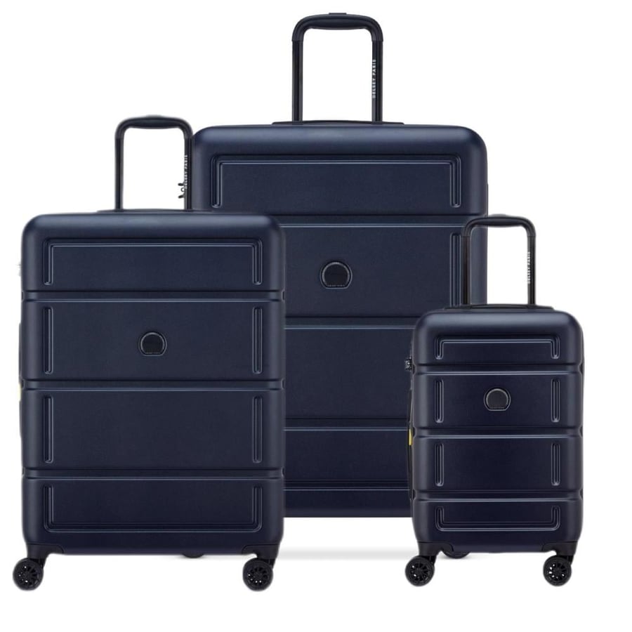 Delsey Camelia Luggage Set – 3-Piece Set (55/70/82 cm) – Dark Blue