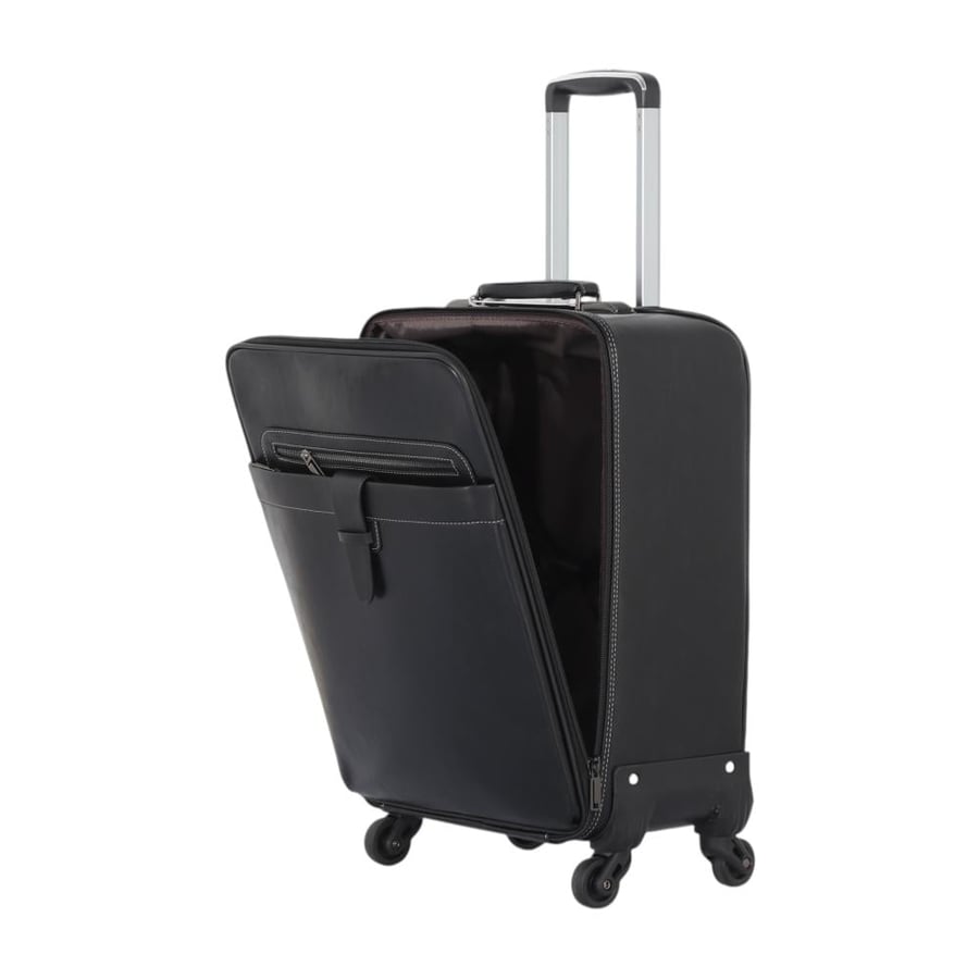 2-Piece PU Leather Travel Set – 20-Inch Carry-On Suitcase + 14-Inch Handbag | Practical Elegance for Smart Travel