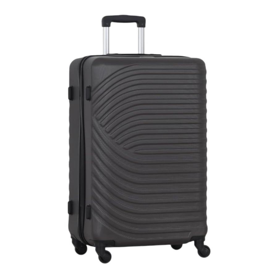 2-Piece Travel Suitcase Set | AVIATOR Brand | Made of High-Quality ABS | 28-Inch & 24-Inch | Color: Dark Grey