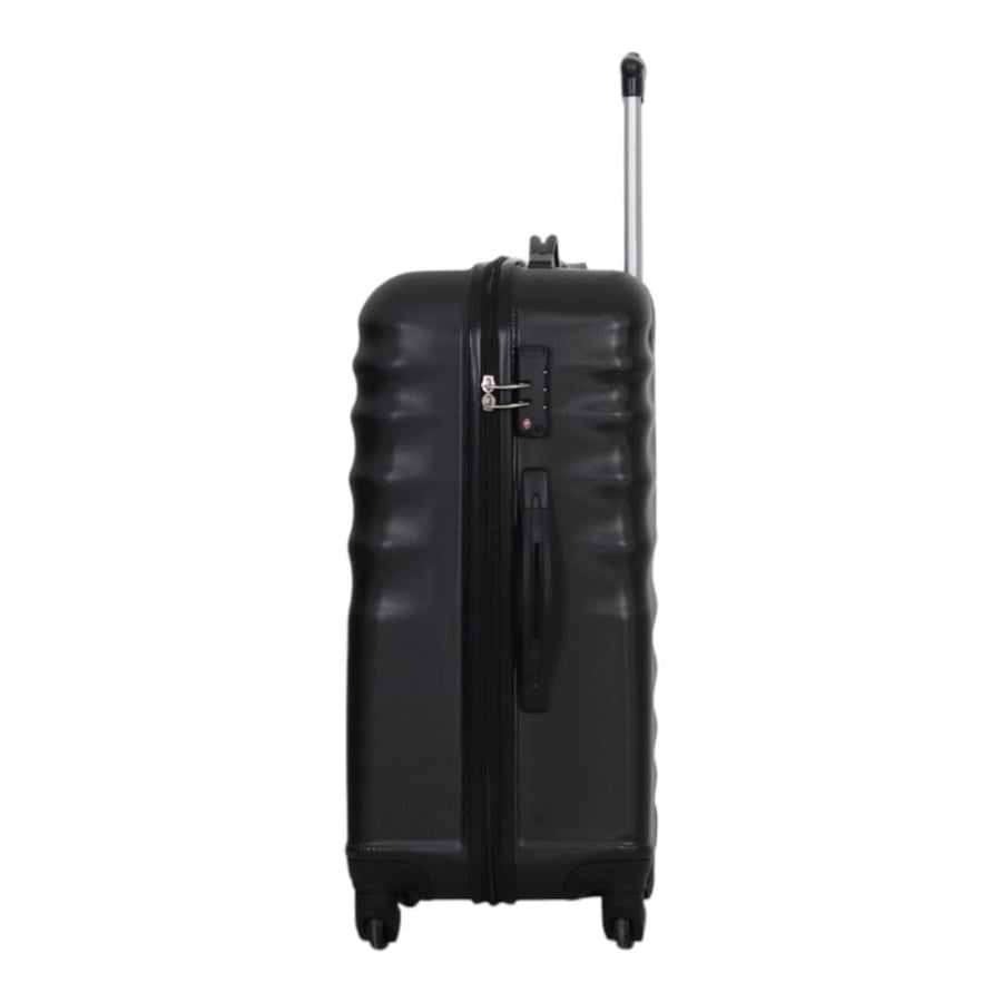 American Tourister Suitcase – Black Color – PRESTON with Dynamic Line Design – Medium Size