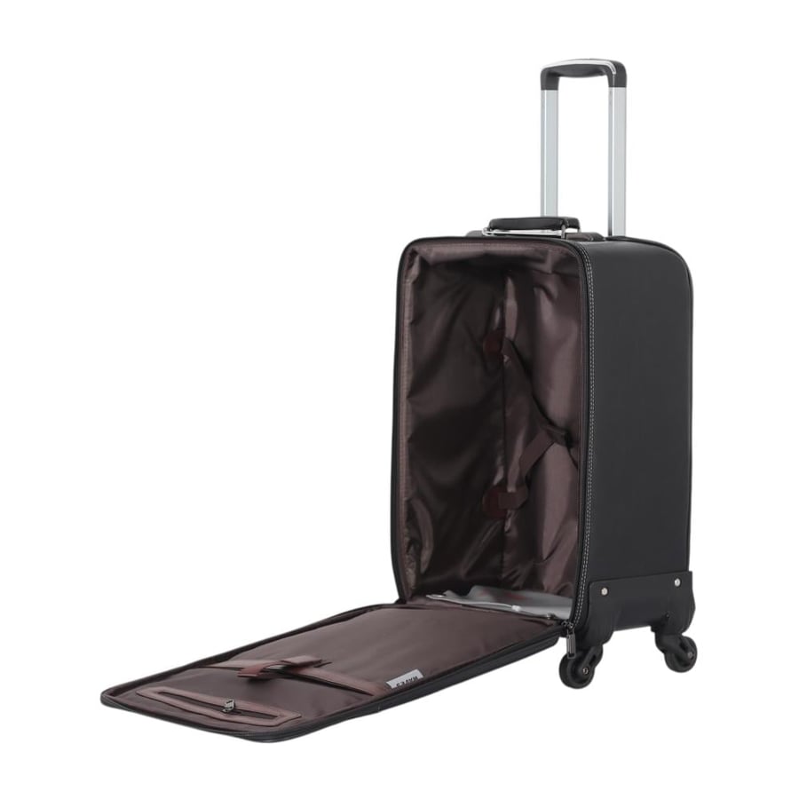 2-Piece PU Leather Travel Set – 20-Inch Carry-On Suitcase + 14-Inch Handbag | Practical Elegance for Smart Travel