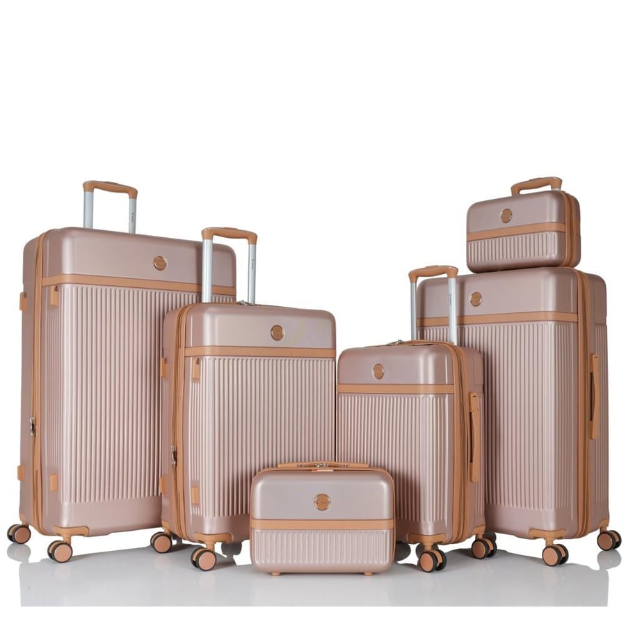 6-Piece Bridal Travel Suitcase Set – Made of ABS Material