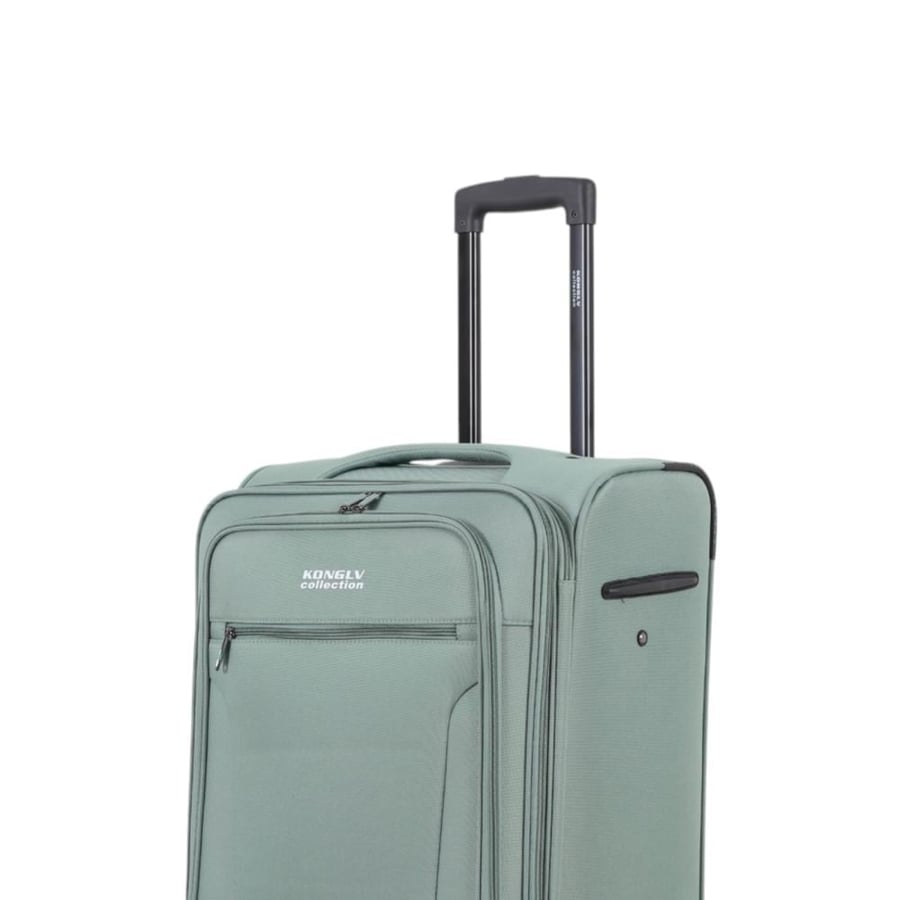 3-Piece Fabric Luggage Set with Double Wheels, Aluminum Frame, Anti-Theft Expandable Zipper, Lightweight – KONG LV Brand