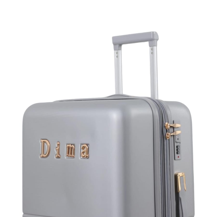 7-Piece Travel Suitcase Set – Includes 5 Trolley Suitcases and 2 Makeup Bags – Double Spinner Wheels with Expandable Zipper – Dima Brand