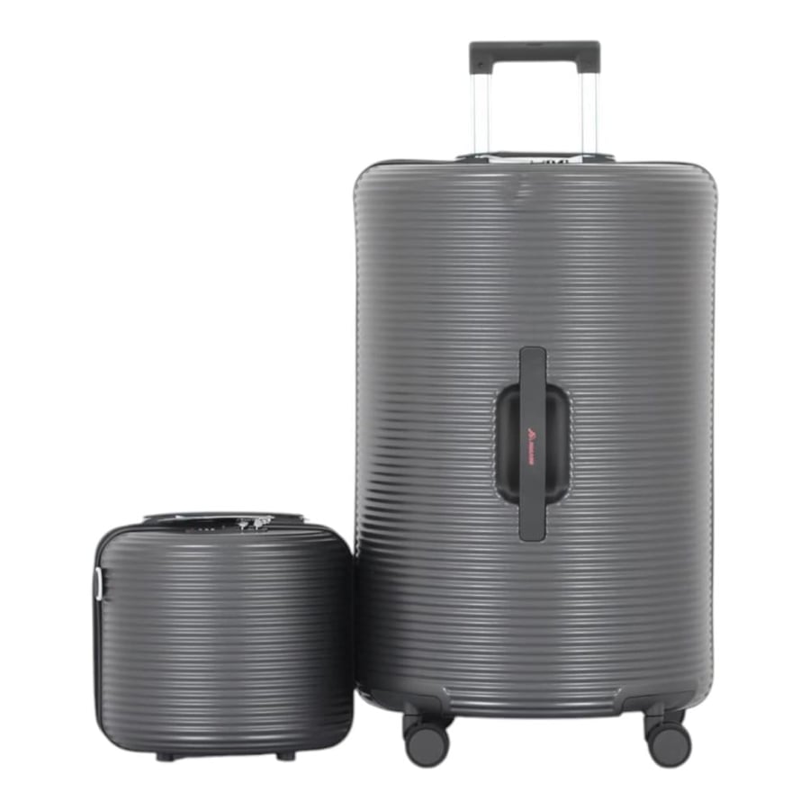 Fiber Travel Suitcase Set with Innovative Cylindrical Design – Water-Resistant – Dual 360° Spinner Wheels – Equipped with a TSA Universal Lock