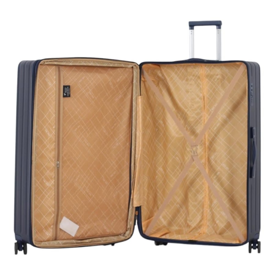 RED SEA Luggage Set – 7 Pieces (Includes 5 Trolley Suitcases and 2 Makeup Bags) – Flexible Wheels – Fixed Combination Lock
