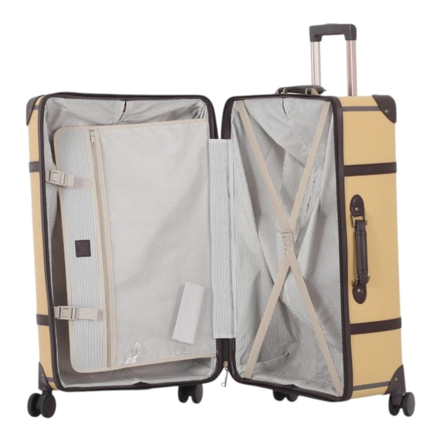 Classic Suitcase Set – Timeless Elegance & Unmatched Durability – Crafted from Premium Polypropylene & Reinforced High-Quality Leather – Break-Resistant