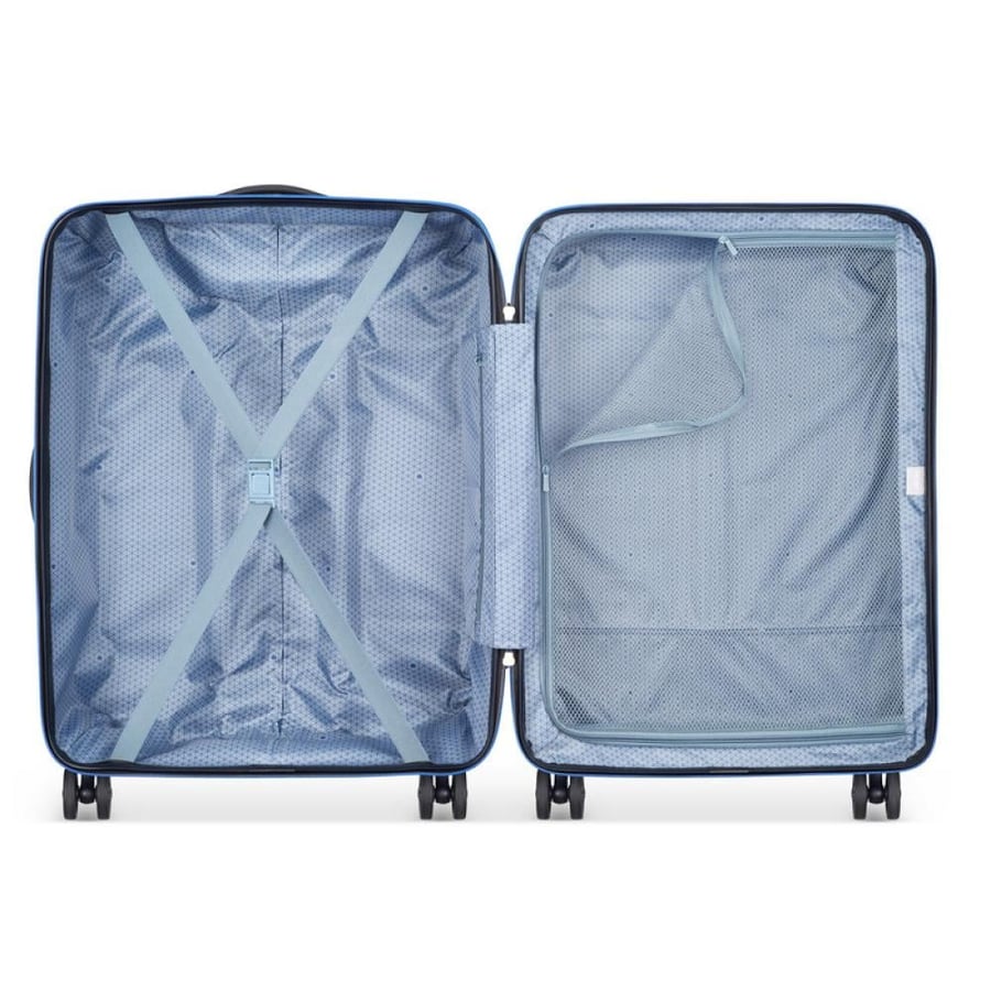 Delsey Airwaves 3-Piece Suitcase Set – 55/66/76 cm (Black)