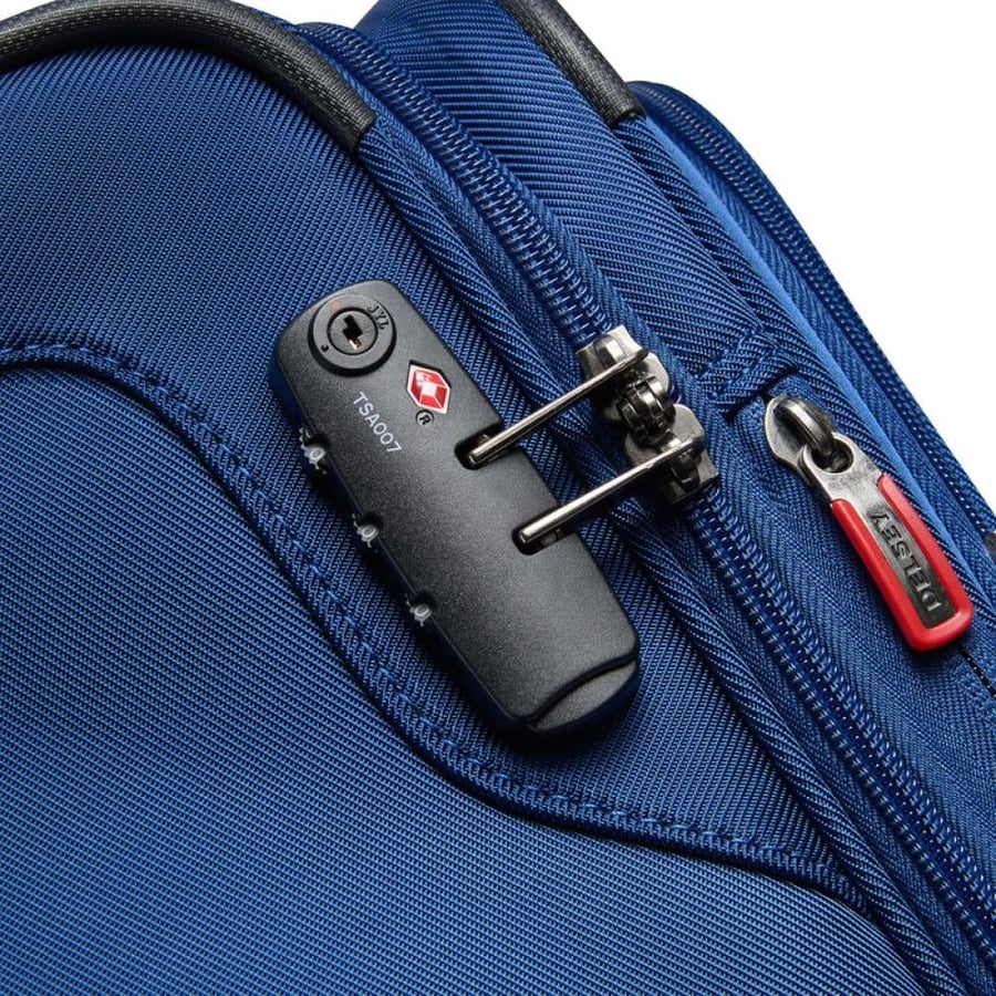 Delsey Optimax Light Luggage Set – 3-Piece Set (55/69/81 cm) – Blue