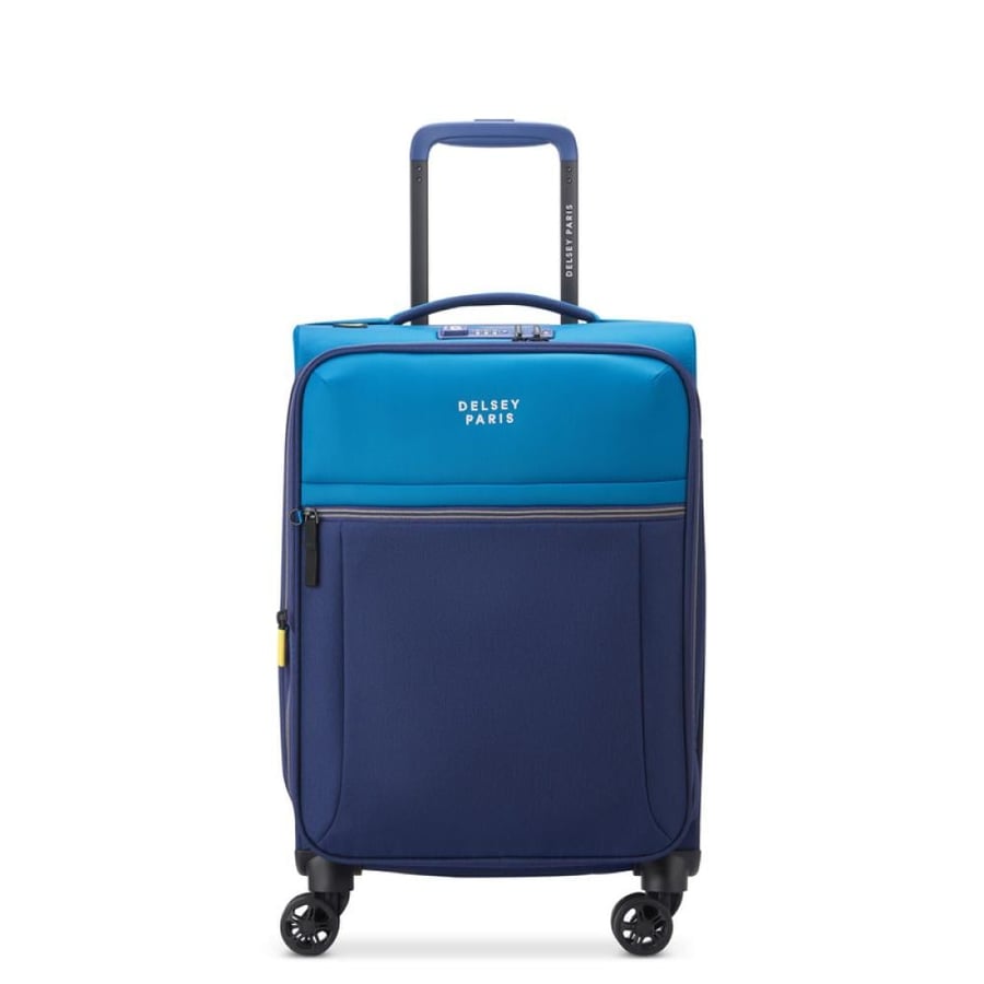 Delsey Brochant 3 Soft Travel Suitcase – 55 cm (Ultra Blue)