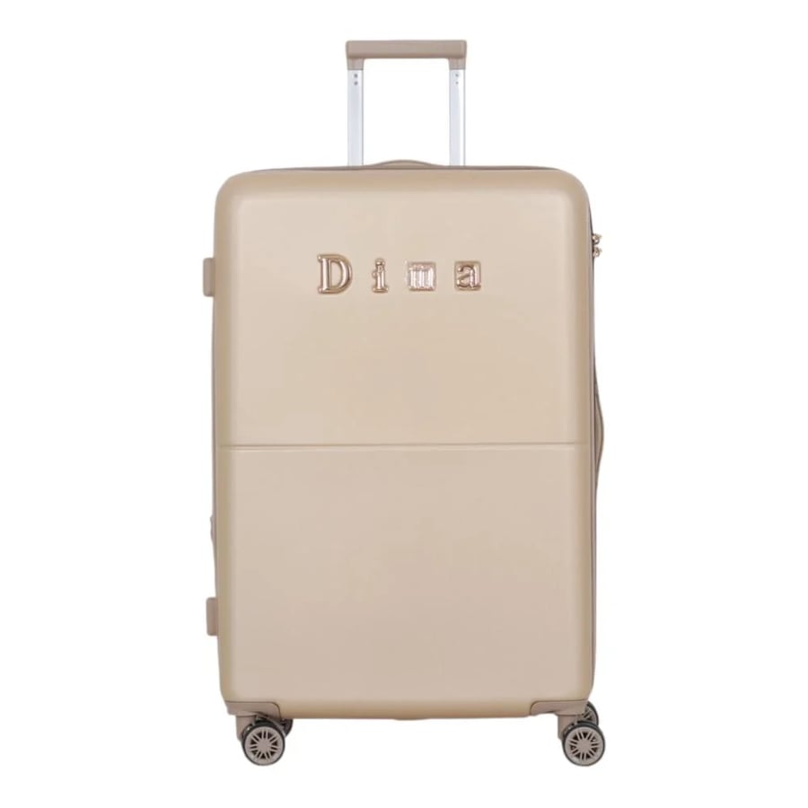 5-Piece Bridal Travel Suitcase Set – Includes 3 Trolley Suitcases and 2 Makeup Bags – Double Spinner Wheels – Expandable Zipper – DIMA Brand