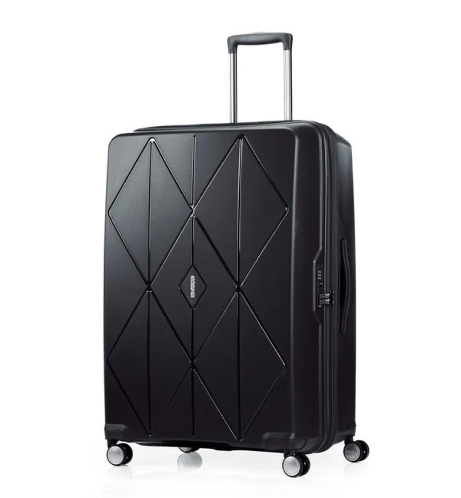 American Tourister Break-Resistant Travel Luggage Set – 3-Piece Set – Argel – Dual Spinner Wheels with Expandable Zippers – Global Anti-Theft Lock