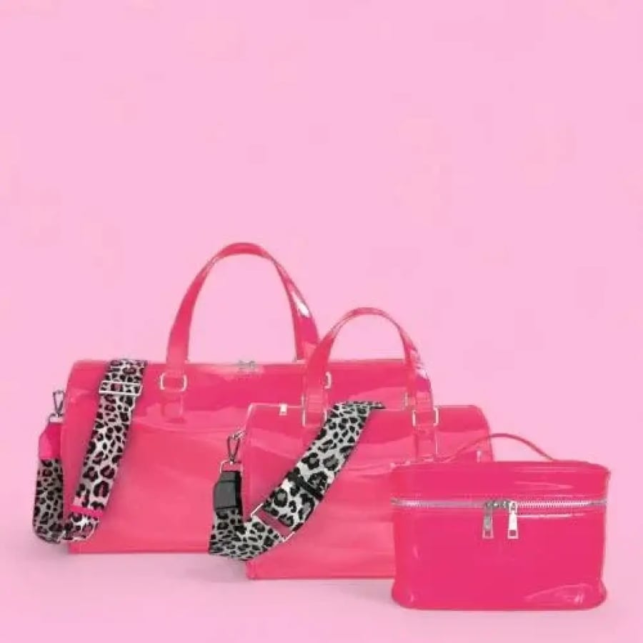 Handbag Set – Package by BANDE A PART – Elegance and Variety in One Collection – Multiple Sizes – Flashy Green Color