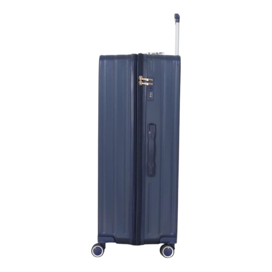 RED SEA Luggage Set – 7 Pieces (Includes 5 Trolley Suitcases and 2 Makeup Bags) – Flexible Wheels – Fixed Combination Lock