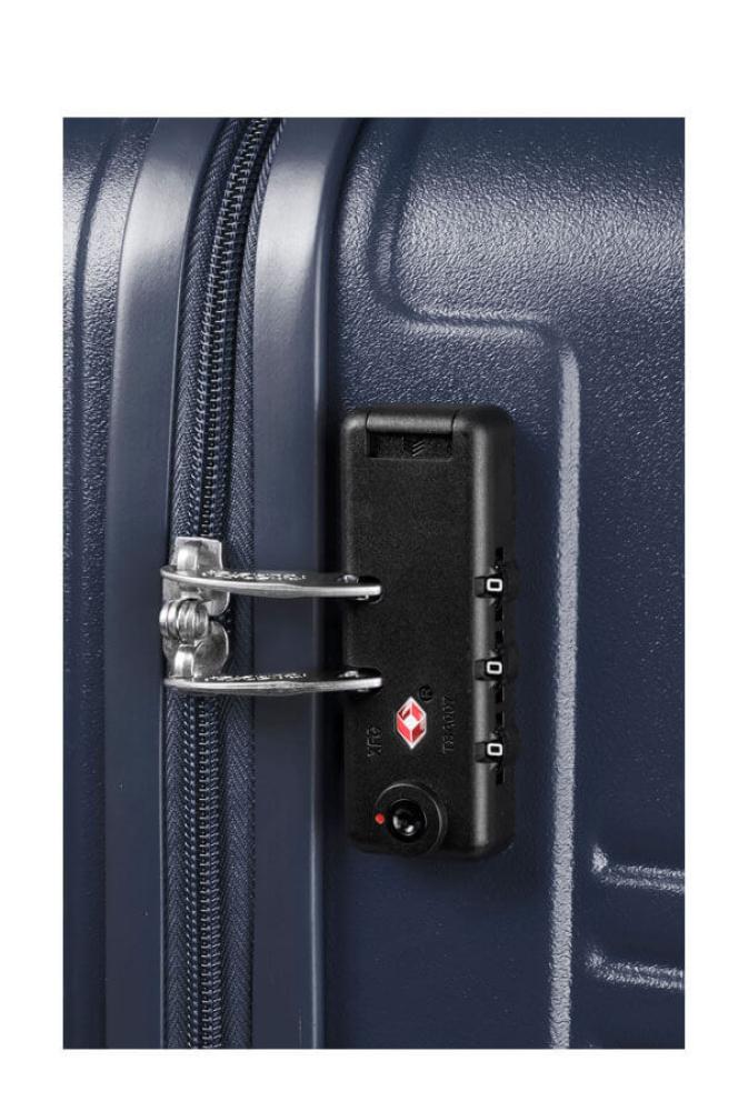 American Tourister Sky Park Suitcase – Made of ABS Material – 360° Spinner Wheels – Medium Size (66 cm)