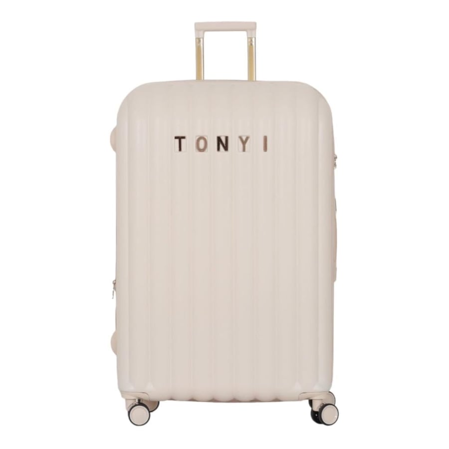 5-Piece Bridal Travel Suitcase Set – Includes 3 Trolley Suitcases and 2 Makeup Bags – Double Spinner Wheels – Expandable Zipper – TONYI Brand