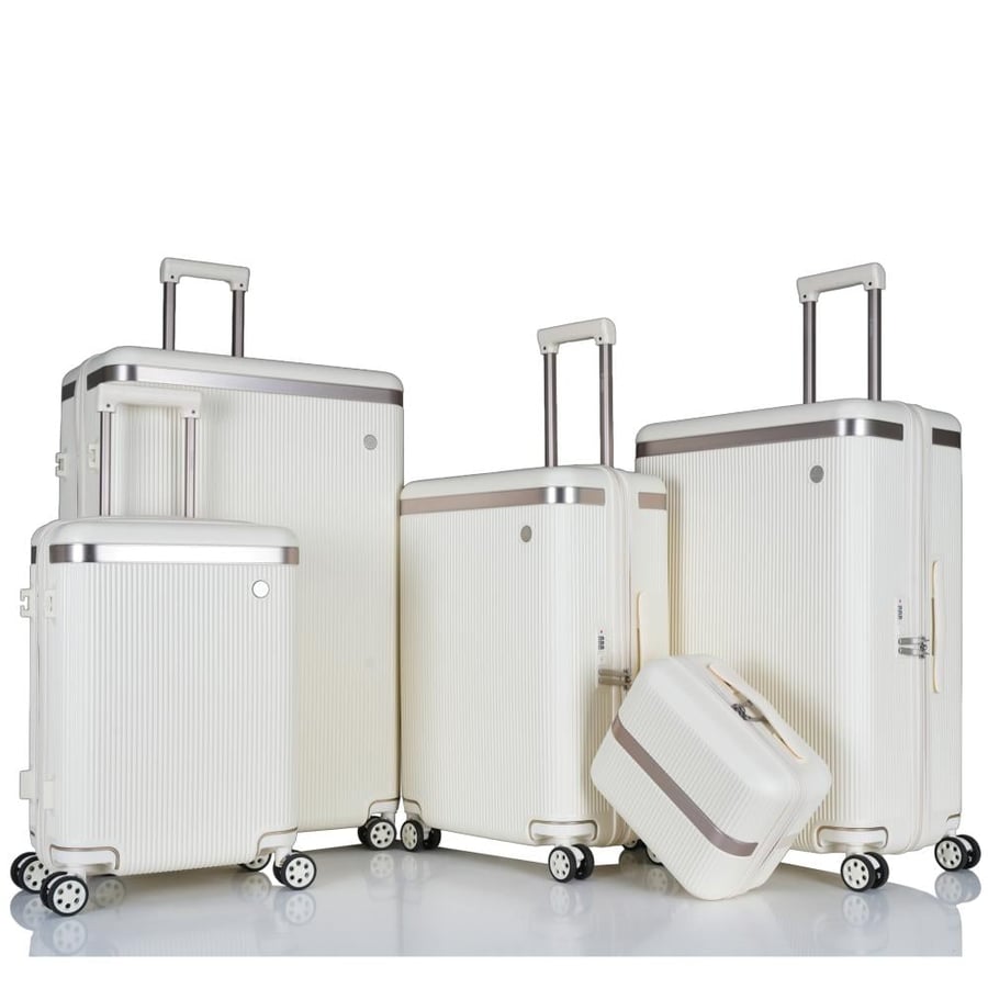 5-Piece Travel Suitcase Set – Made from High-Quality PC Material – Break-Resistant – Universal Combination Lock