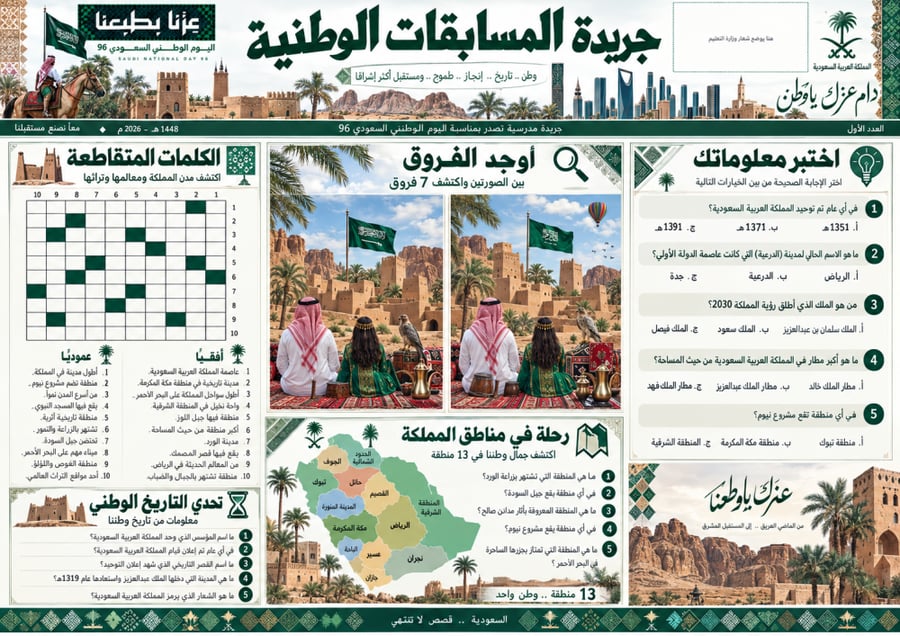 جريدة مسابقات اليوم الوطني 96