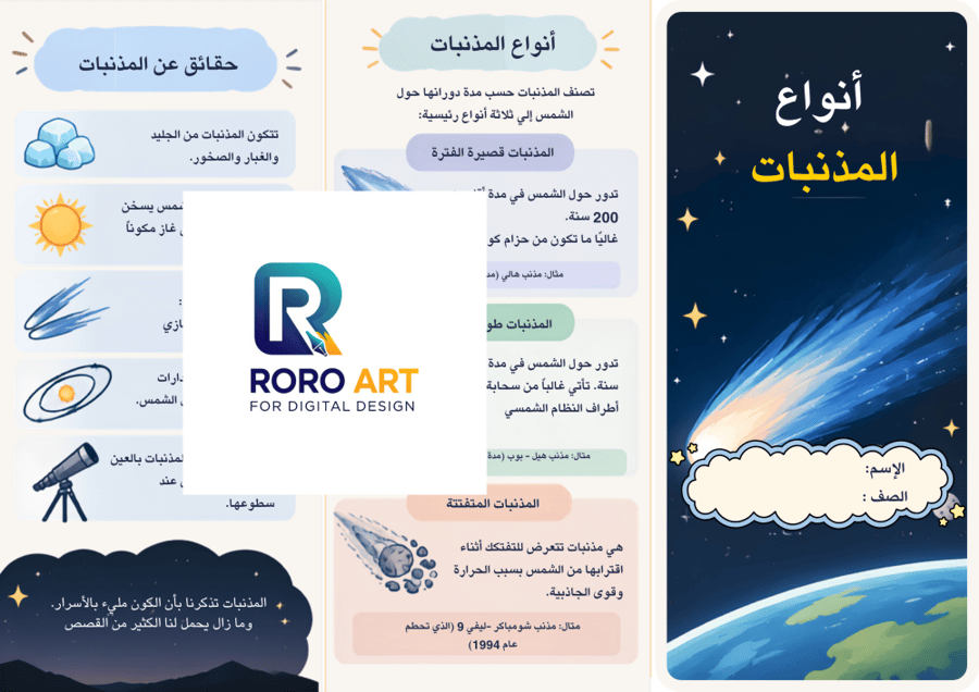 أنواع المذنبات