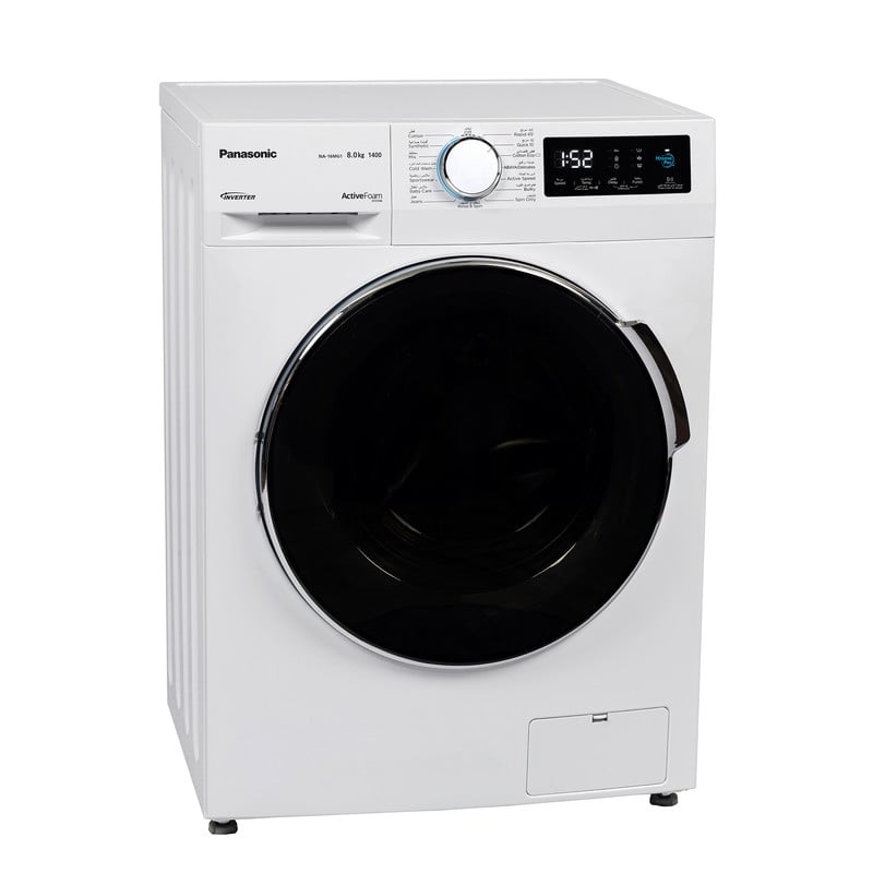 Panasonic Automatic Washing Machine – Front Load – 8 kg – Inverter – White NA-16MG1WSA
