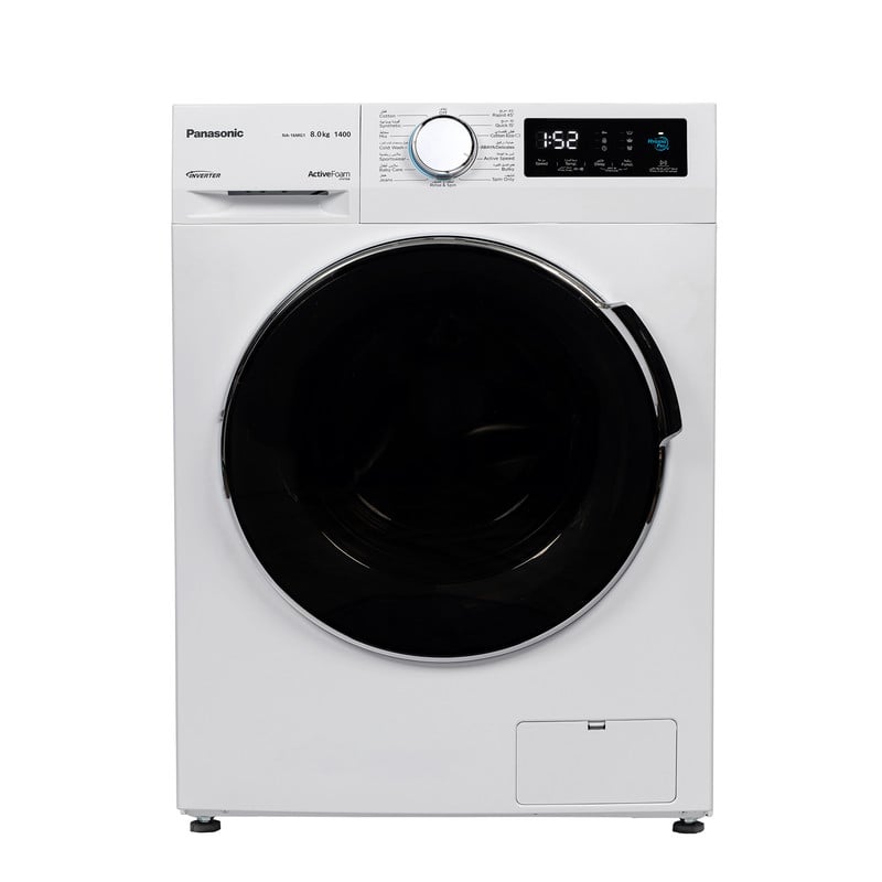 Panasonic Automatic Washing Machine – Front Load – 8 kg – Inverter – White NA-16MG1WSA