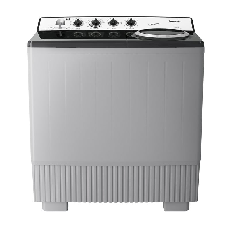 Panasonic Twin Tub Washing Machine - 16kg Wash / 13kg Spin - Gray NA-W16XG1BSA