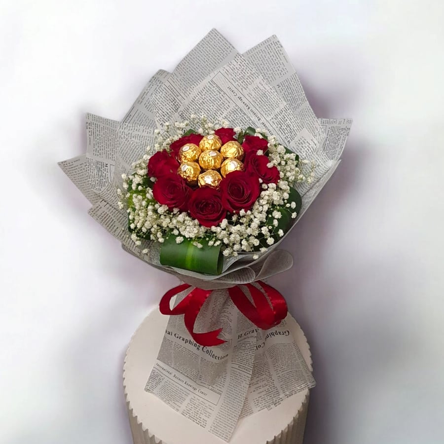 A bouquet of Rochie chocolates