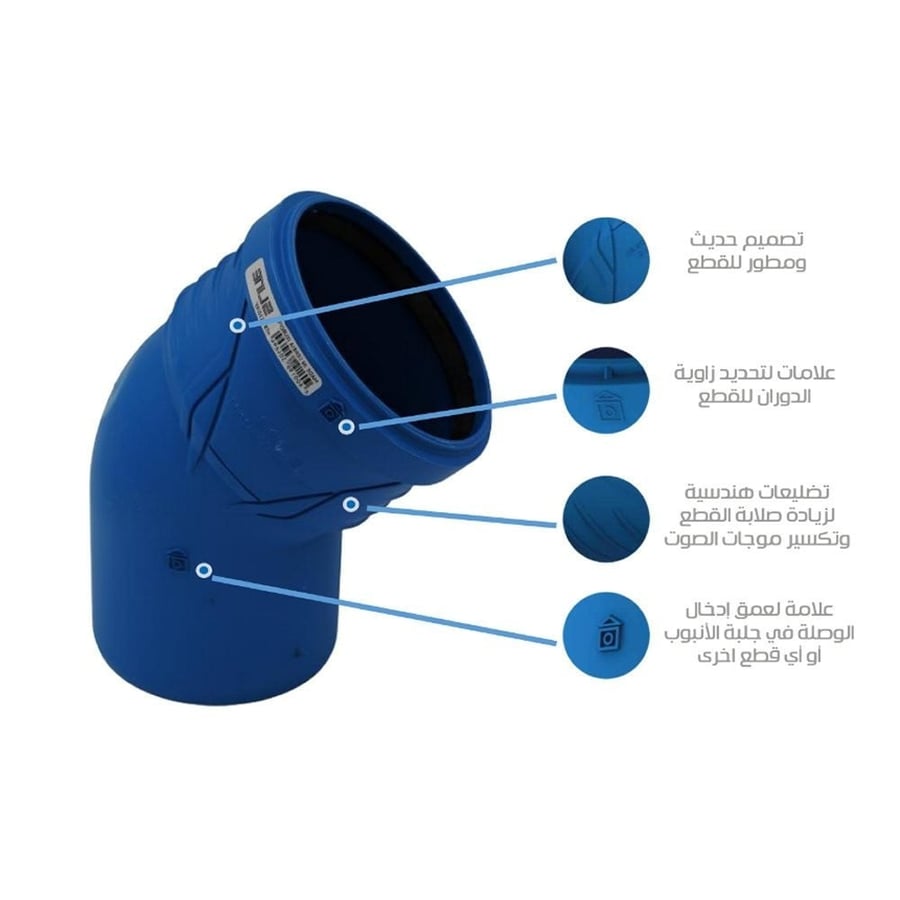 T 87.5° sections blue silent center