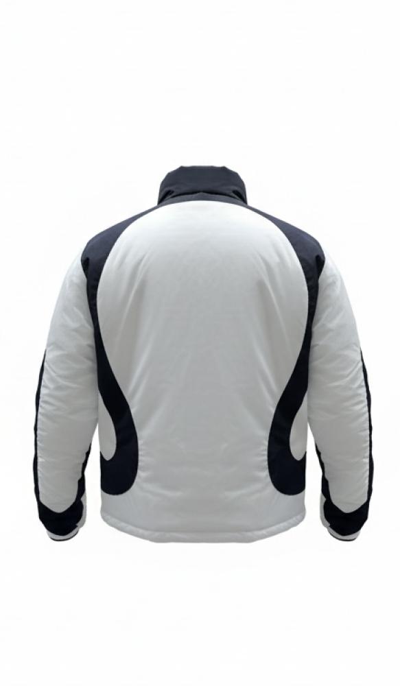 ‏DW-06 Navy & White Contrast Puffer Jacket