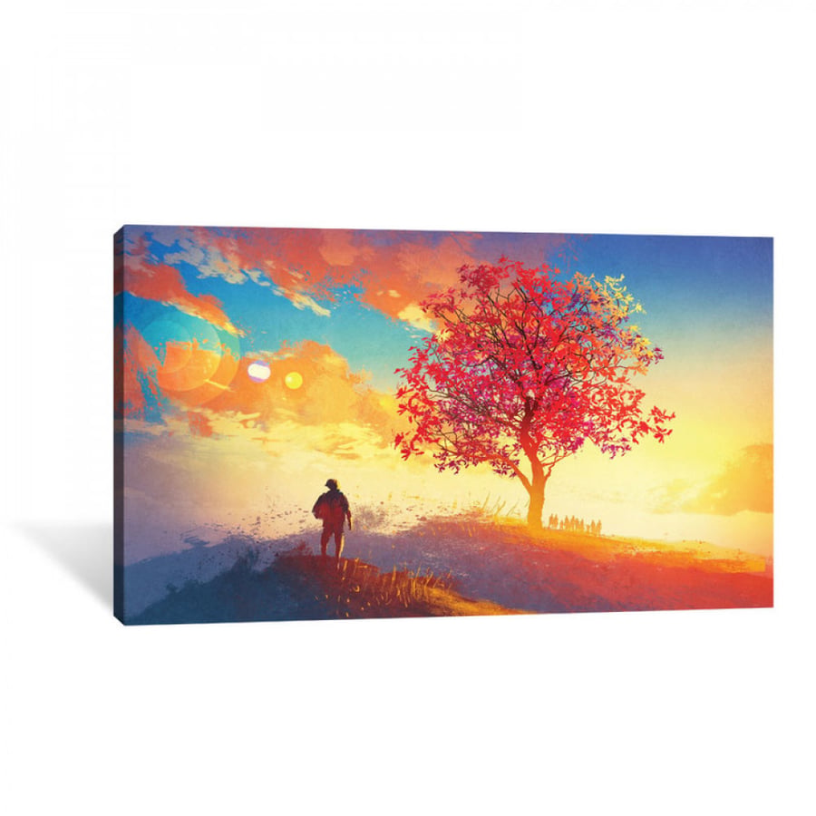 A wall art painting for home decoration printed on canvas fabric with a hidden frame size 100 × 60 cm