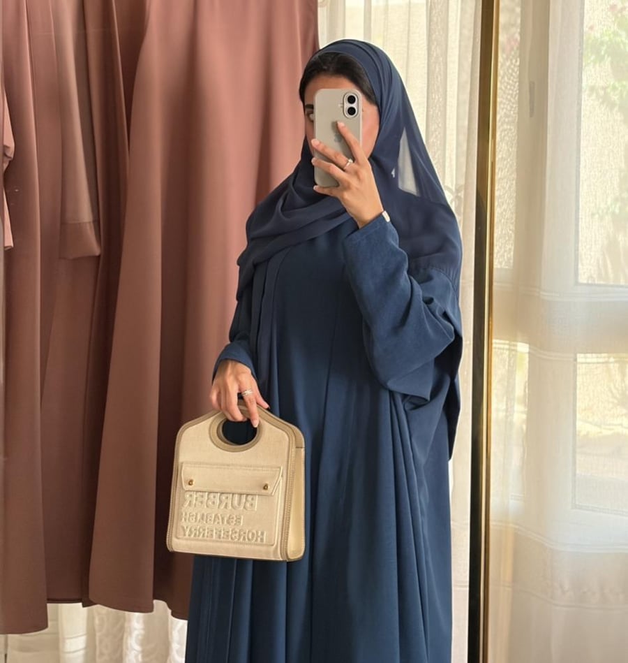 عبايه فقط صيفي بارد (بترولي،اسود،وردي)