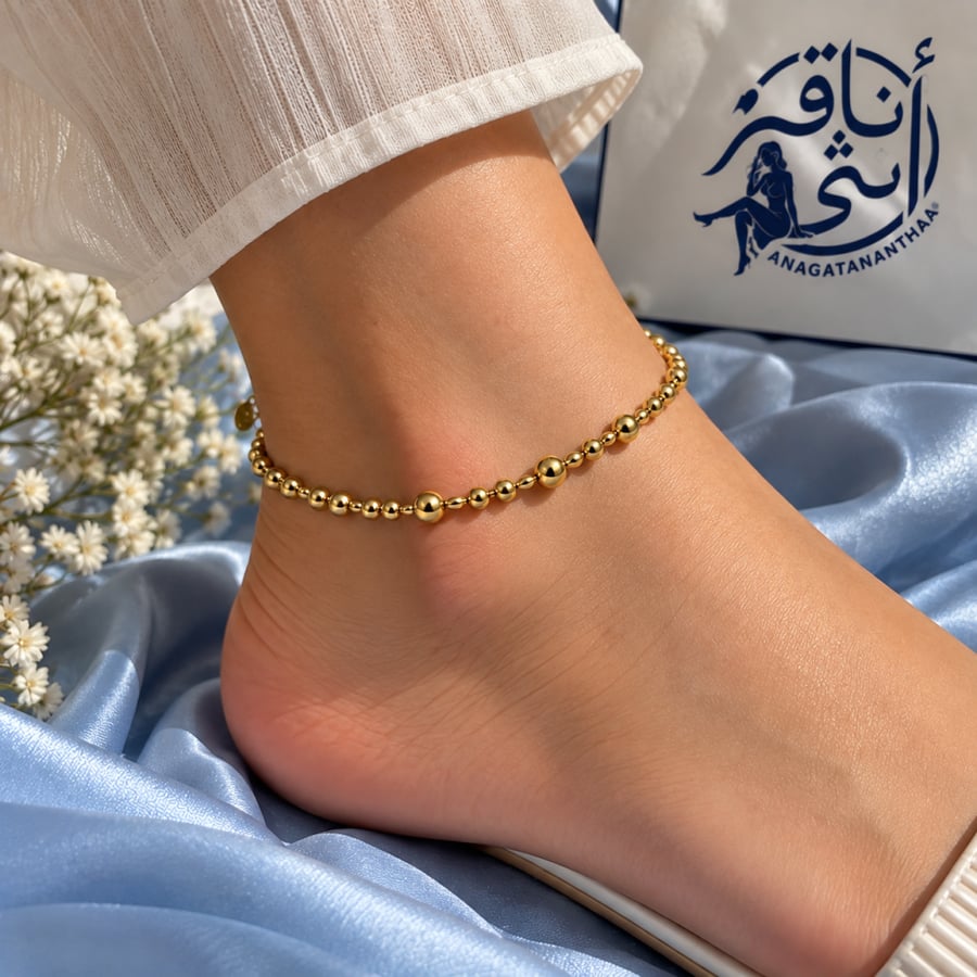 خلخال كرات الذهب